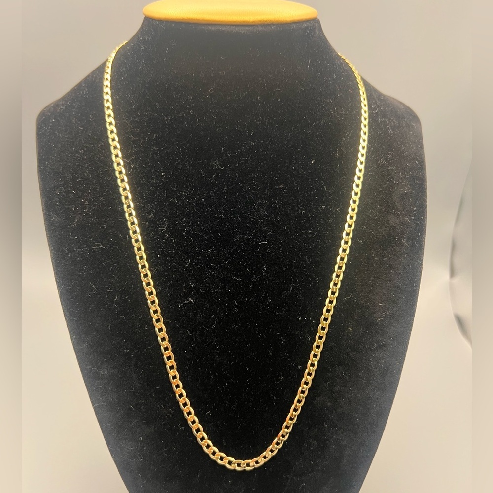 18k gold plated Cuban link chain